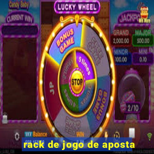 rack de jogo de aposta